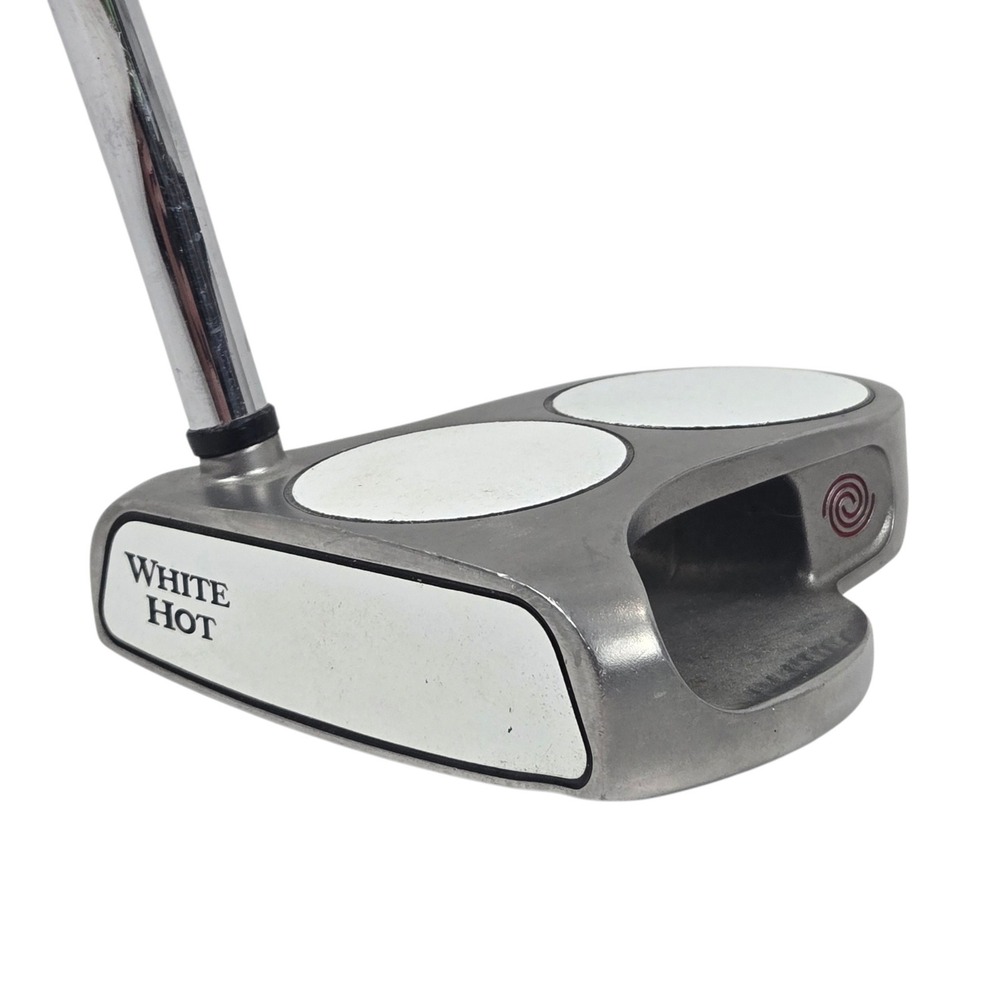 Odyssey Putter White Hot 2-Ball Left Hand Steel 33" Mallet Golf Club NEEDS GRIP